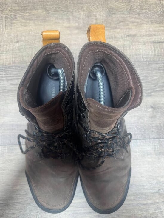 Sorel Ankeny Brown Leather Mid Hiker Boots Men\'s Size 12 main image 7